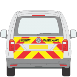VW Caddy 2015 on Tailgate Half Height Magnetics (VCAD017)